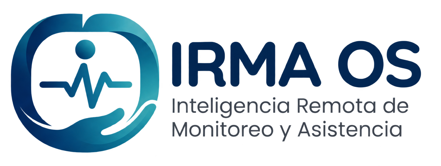 IRMA OS logo con texto